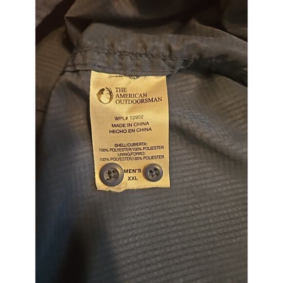 The American Outdoorsman Shirt Men Large Indian River Fishing Vented Rip Stop - Picture 6 of 8